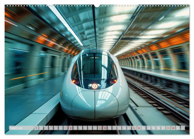 Produktbild: Hightech Z&uuml;ge (Wandkalender 2026 DIN A2 quer), CALVENDO Monatskalender