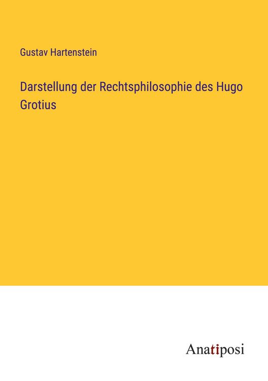 Produktbild: Darstellung der Rechtsphilosophie des Hugo Grotius