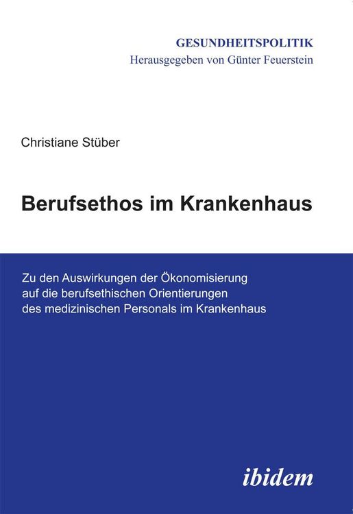 Produktbild: Berufsethos im Krankenhaus