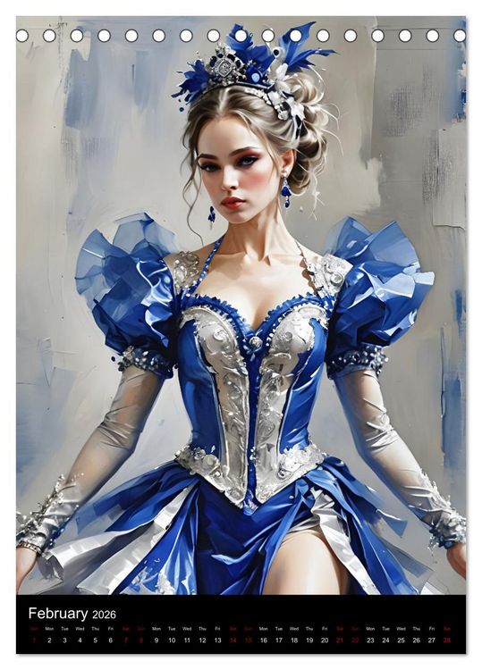 Produktbild: Dancing Elegance (Desk Calendar 2026 DIN A5 portrait), CALVENDO 12 Month DeskCalendar