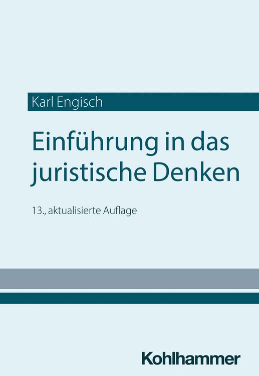 Produktbild: Einf&uuml;hrung in das juristische Denken