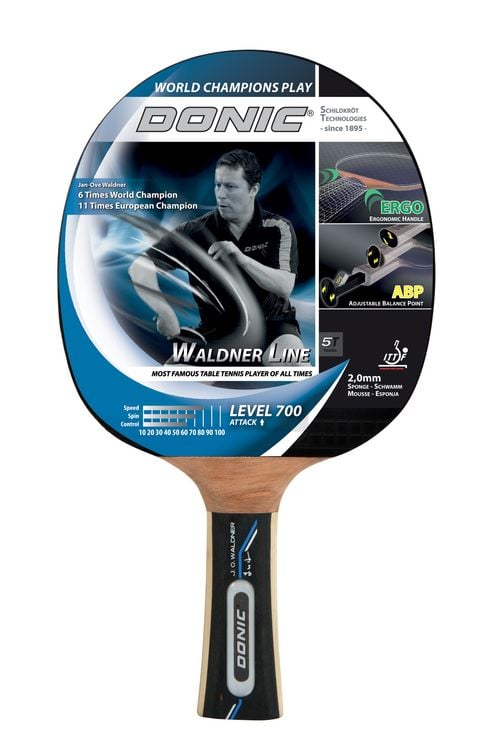 Produktbild: WALDNER 700 Attack Tischtennis Schl&auml;ger, ABP-Griff
