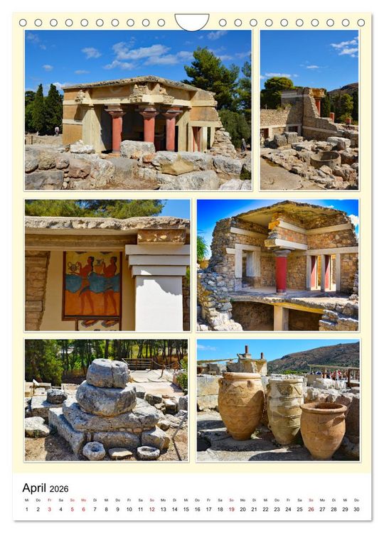 Produktbild: Inseltraum Kreta - Sehenswerte Ausflugsziele (Wandkalender 2026 DIN A4 hoch), CALVENDO Monatskalender
