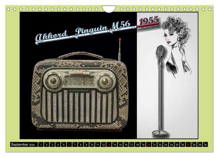 Produktbild: RADIO LEGENDEN (Wandkalender 2026 DIN A4 quer), CALVENDO Monatskalender