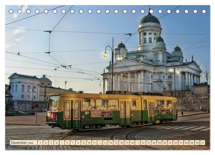 Produktbild: Durch die Welt mit der Stra&szlig;enbahn (Tischkalender 2026 DIN A5 quer), CALVENDO Monatskalender