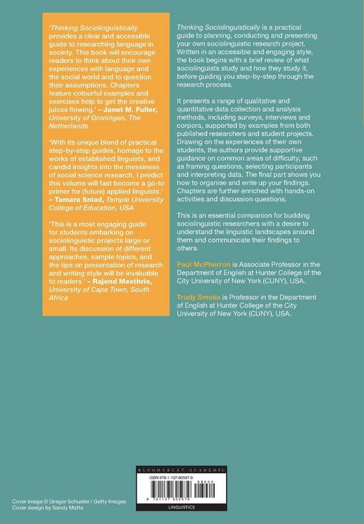 Produktbild: Thinking Sociolinguistically