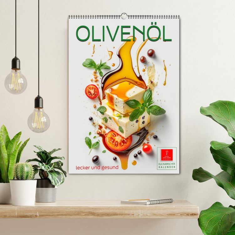 Produktbild: Oliven&ouml;l lecker und gesund (Wandkalender 2026 DIN A2 hoch), CALVENDO Monatskalender