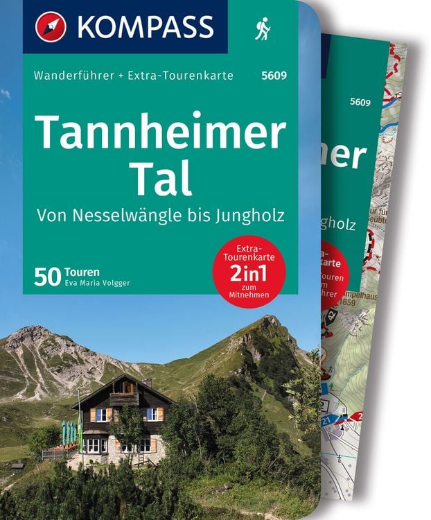 Produktbild: KOMPASS Wanderf&uuml;hrer Tannheimer Tal von Nesselw&auml;ngle bis Jungholz, 50 Touren mit Extra-Tourenkarte
