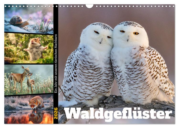Produktbild: Waldgefl&uuml;ster (Wandkalender 2026 DIN A3 quer), CALVENDO Monatskalender