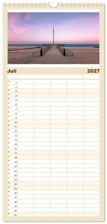 Produktbild: Familienplaner 2027 - Schleswig-Holstein - Momente zwischen den Meeren mit 5 Spalten (Wandkalender, 21 x 45 cm) CALVENDO