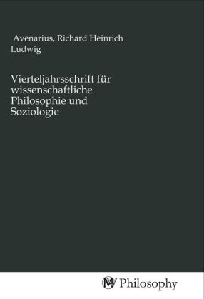 Produktbild: Vierteljahrsschrift f&uuml;r wissenschaftliche Philosophie und Soziologie