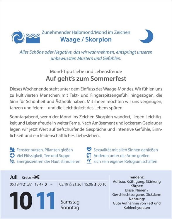 Produktbild: Leben mit dem Mond Tagesabrei&szlig;kalender 2027 - Praktische Tipps Tag f&uuml;r Tag