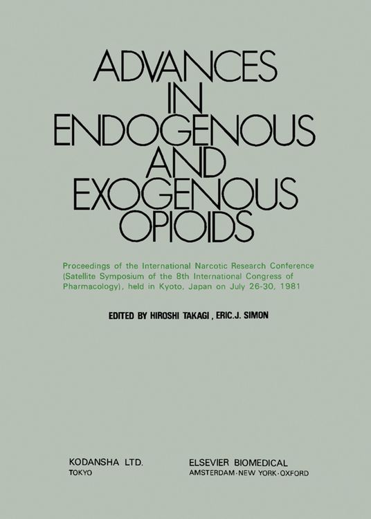 Produktbild: Advances in Endogenous and Exogenous Opioids