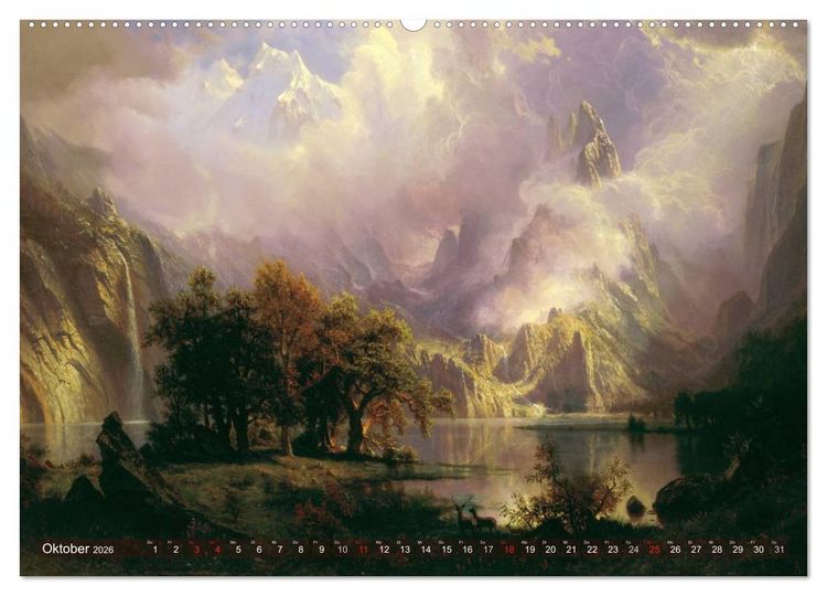Produktbild: Gemalte Landschaften (Wandkalender 2026 DIN A2 quer), CALVENDO Monatskalender
