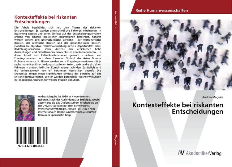 Produktbild: Kontexteffekte bei riskanten Entscheidungen