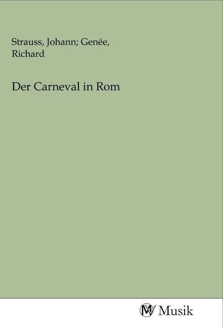 Produktbild: Der Carneval in Rom