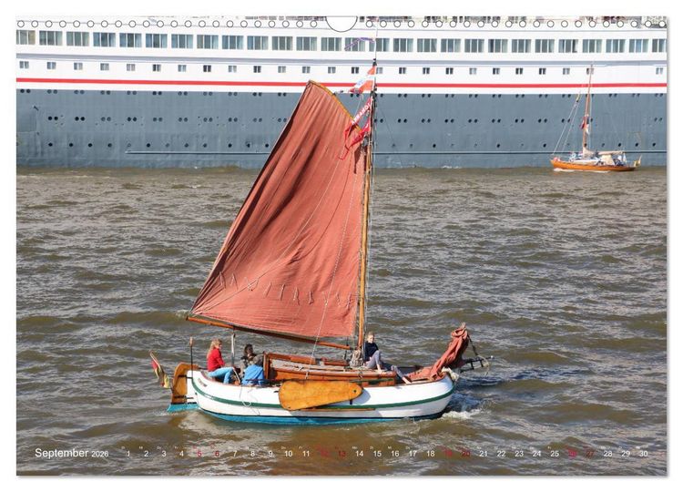 Produktbild: Segelschiffe auf der Elbe (Wandkalender 2026 DIN A3 quer), CALVENDO Monatskalender