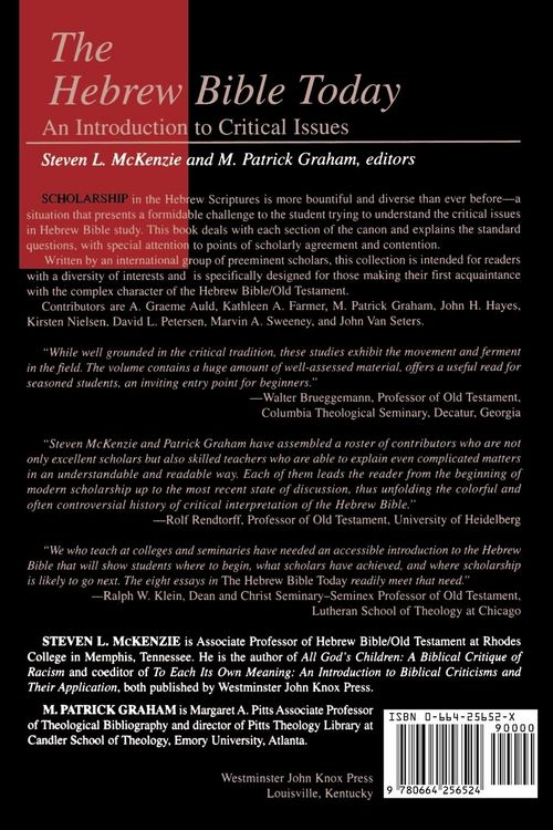 Produktbild: The Hebrew Bible Today
