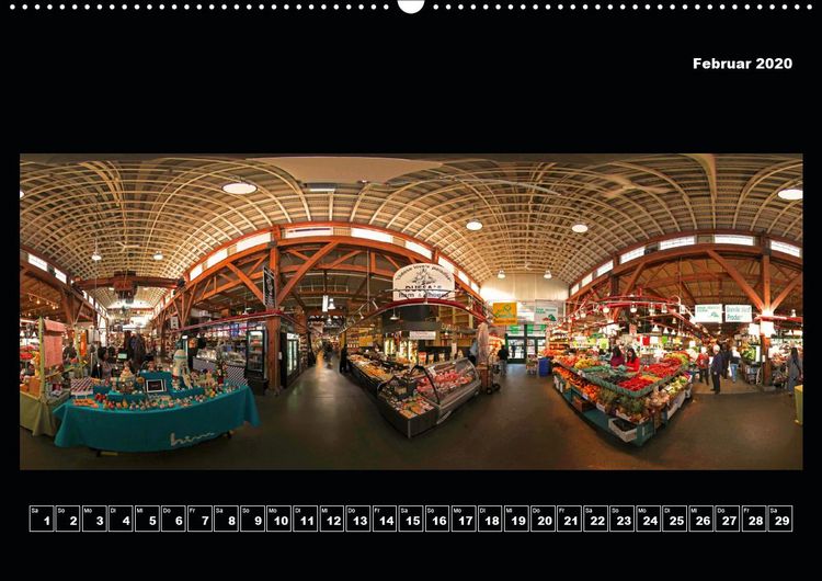 Produktbild: Vancouver / Kanada in faszinierender 360&deg; Panorama-Photographie (Premium, hochwertiger DIN A2 Wandkalender 2020, Kunstdruck in Hochglanz)