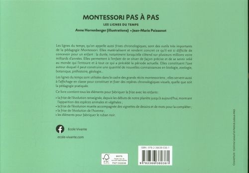 Produktbild: Montessori pas &agrave; pas : les lignes du temps : 6-12 ans