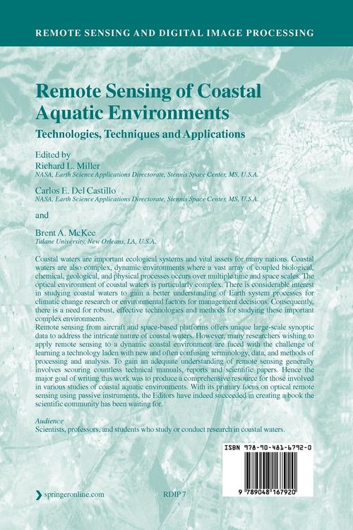 Produktbild: Remote Sensing of Coastal Aquatic Environments
