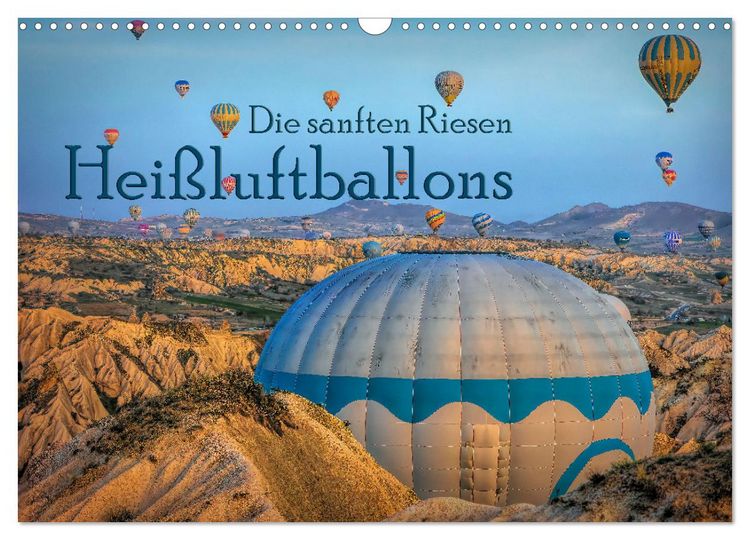 Produktbild: Hei&szlig;luftballons Die sanften Riesen (Wandkalender 2026 DIN A3 quer), CALVENDO Monatskalender