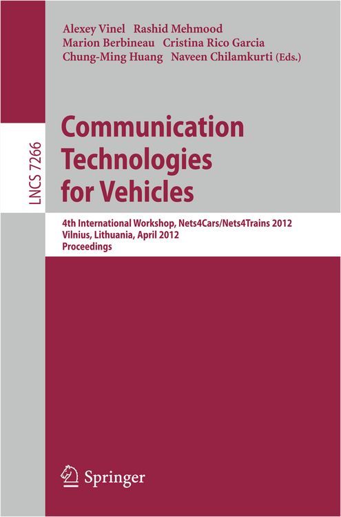 Produktbild: Communication Technologies for Vehicles