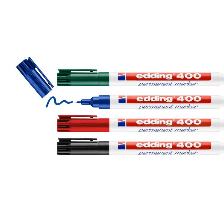 Produktbild: Edding 4-400-4-2 Permanentmarker wasserfest: Ja