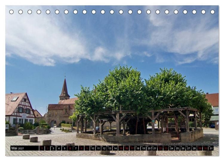 Produktbild: Dorflinden (Tischkalender 2027 DIN A5 quer), CALVENDO Monatskalender