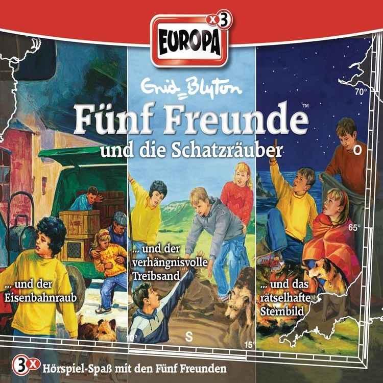Produktbild: 3er-Box: F&uuml;nf Freunde und die Schatzr&auml;uber
