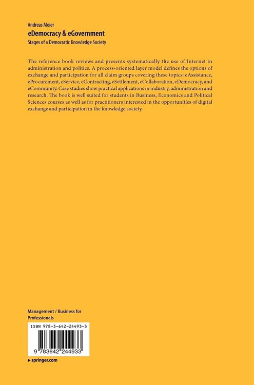 Produktbild: EDemocracy & eGovernment