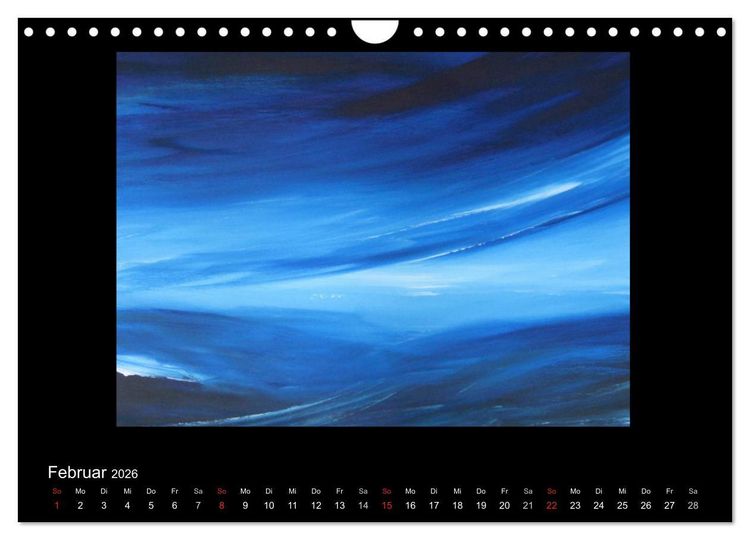 Produktbild: Kunstkalender von Michaela Nagel (Wandkalender 2026 DIN A4 quer), CALVENDO Monatskalender