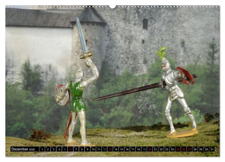 Produktbild: Landsknechte und Ritter im Modell (Wandkalender 2026 DIN A2 quer), CALVENDO Monatskalender