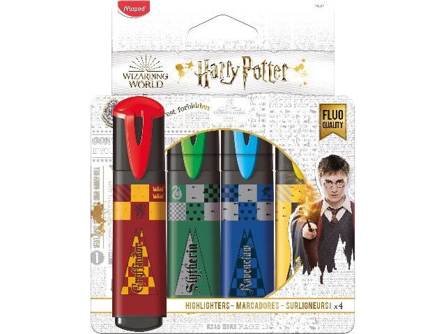 Produktbild: Maped Textmarker Harry Potter 4 St&uuml;ck Blister