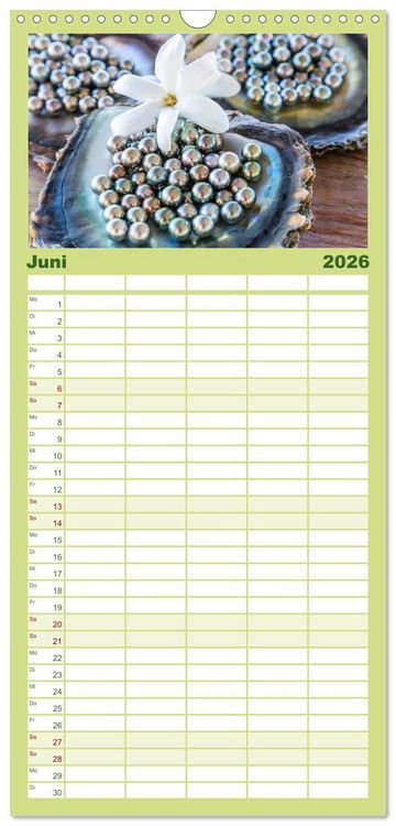 Produktbild: Familienplaner 2026 - S&uuml;dsee Inseln - Eine Reise ins Paradies mit 5 Spalten (Wandkalender, 21 x 45 cm) CALVENDO