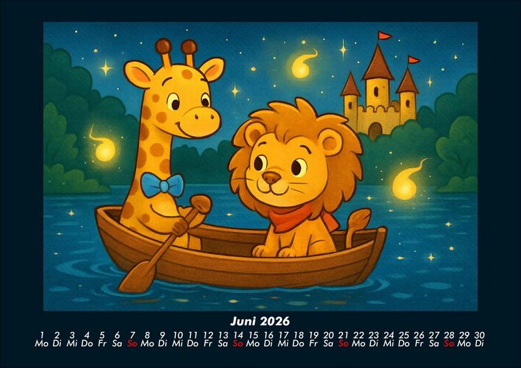 Produktbild: Nala & Buschi in m&auml;rchenhaften Welten 2026 Fotokalender DIN A4