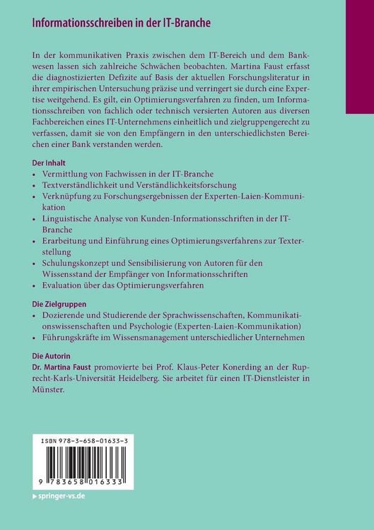 Produktbild: Informationsschreiben in der IT-Branche