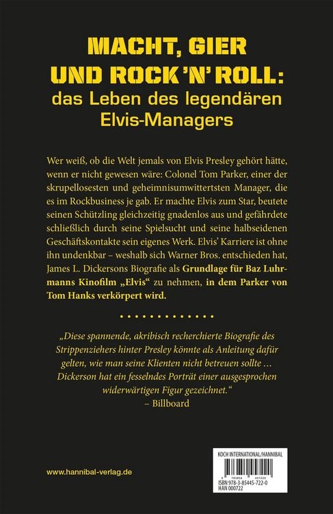 Produktbild: Colonel Tom Parker