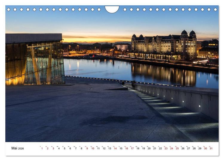 Produktbild: Opera Oslo (Wandkalender 2026 DIN A4 quer), CALVENDO Monatskalender