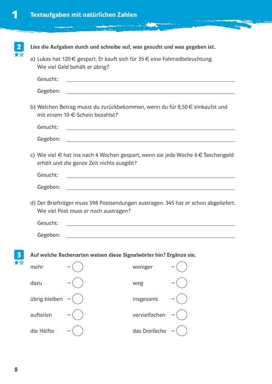 Produktbild: Klett 10-Minuten-Training Mathematik Textaufgaben 5. Klasse