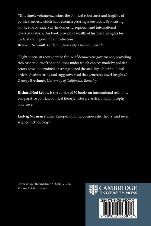 Produktbild: Robustness and Fragility of Political Orders