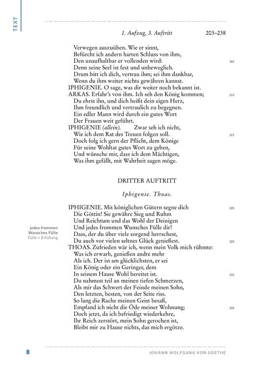 Produktbild: Iphigenie auf Tauris von Johann Wolfgang von Goethe (Textausgabe)