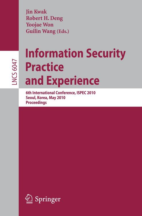 Produktbild: Information Security, Practice and Experience