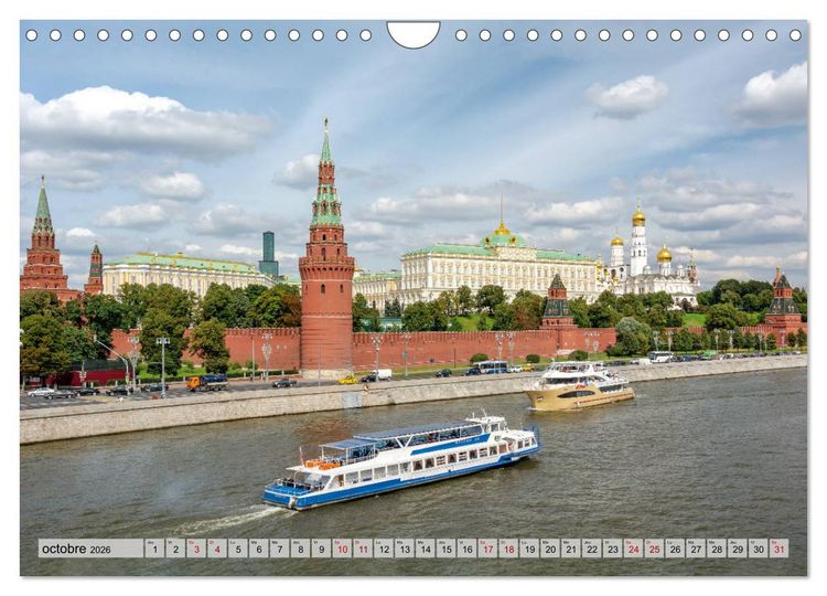 Produktbild: Perspectives de Moscou (Calendrier mural 2026 DIN A4 vertical), CALVENDO calendrier mensuel