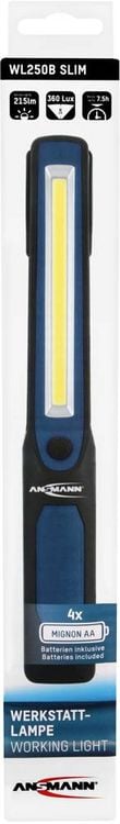 Produktbild: Ansmann 1600-0265 WL250B slim LED Arbeitsleuchte batteriebetrieben 215lm