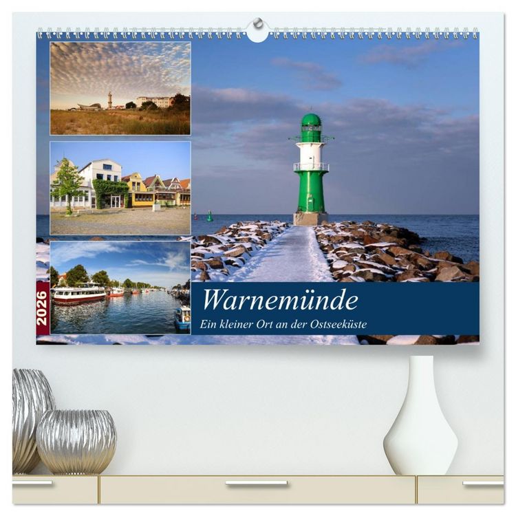 Produktbild: Urlaub in Warnem&uuml;nde (hochwertiger Premium Wandkalender 2026 DIN A2 quer), Kunstdruck in Hochglanz