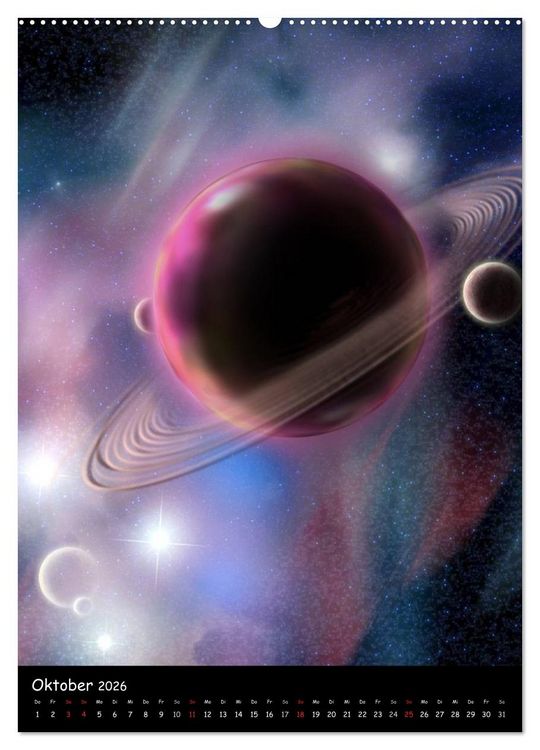 Produktbild: Die Welt der Planeten (hochwertiger Premium Wandkalender 2026 DIN A2 hoch), Kunstdruck in Hochglanz