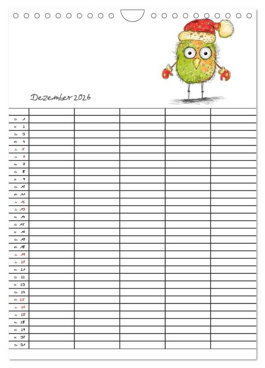 Produktbild: Bunte Freunde (Wandkalender 2026 DIN A4 hoch), CALVENDO Monatskalender