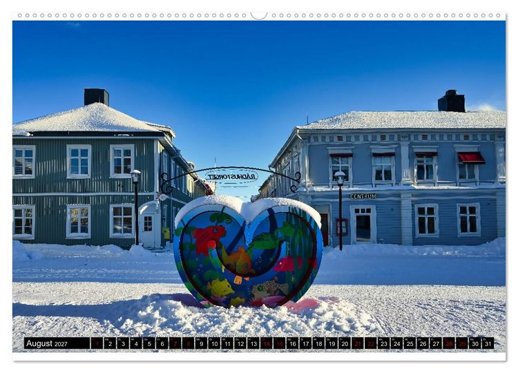 Produktbild: Lulea - Wintertraum in Schwedisch Lappland (hochwertiger Premium Wandkalender 2027 DIN A2 quer), Kunstdruck in Hochglanz