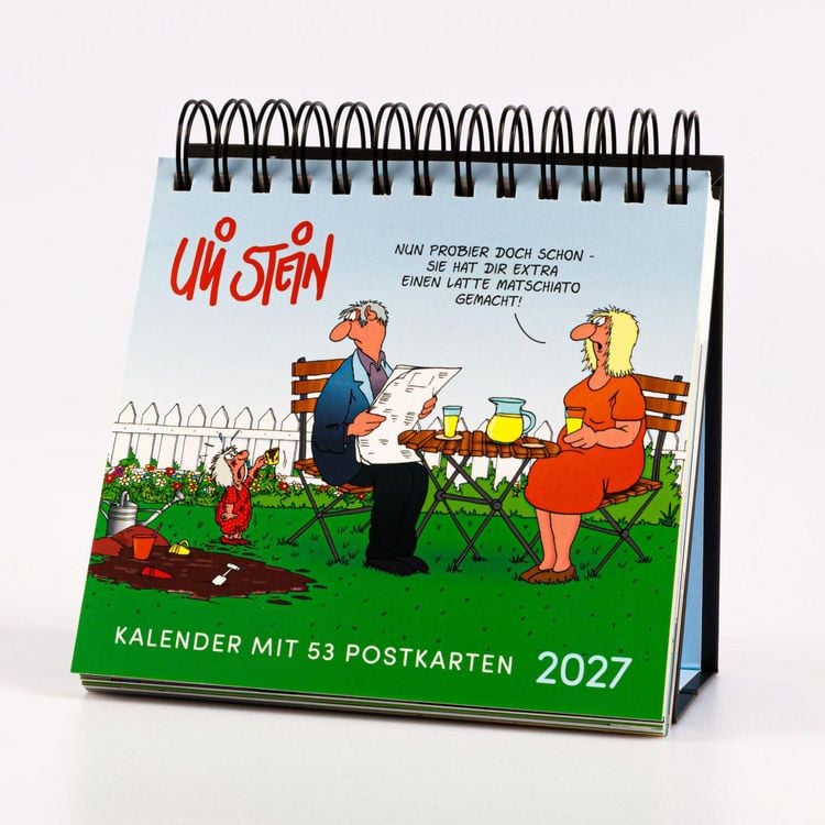 Produktbild: Uli Stein Postkartenkalender 2027